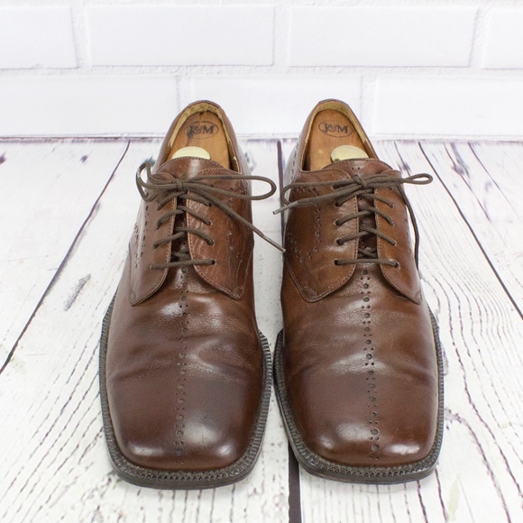 Marco Vicci Zues Brown Leather Dress Shoes Size 10 - Picture 2 of 8